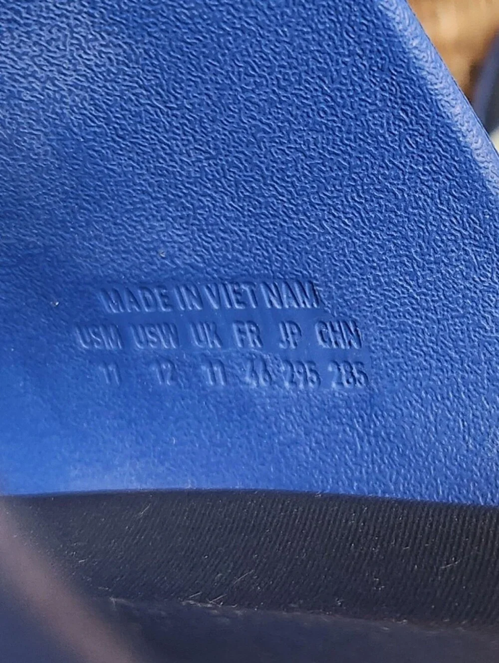 adidas Men's Navy and White Slide Sandals